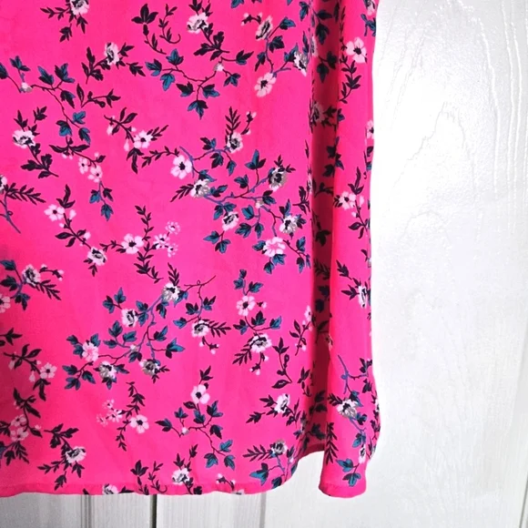 Torrid Pink Floral Spaghetti Strap Polyester Camisole Blouse. Women’s S-0 (L-10) - Picture 12 of 13